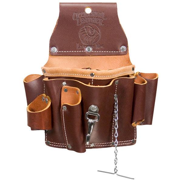 Occidental Leather electrician's tool pouch in tan leather
