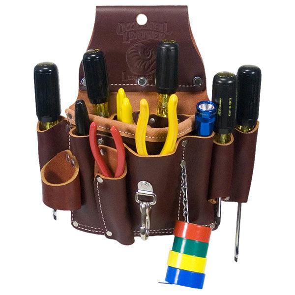 Occidental Leather electrician's tool pouch loaded with tools