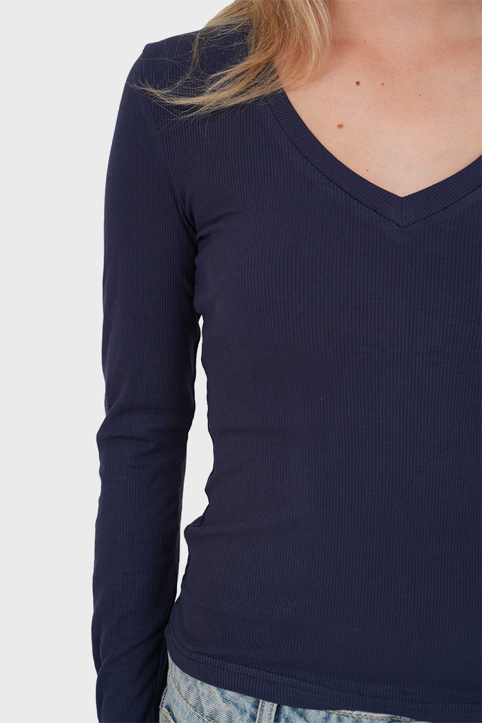 "Elena” top navy