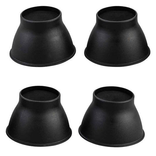 Elephant Feet Furniture Raiser - Pack of 4 in Black