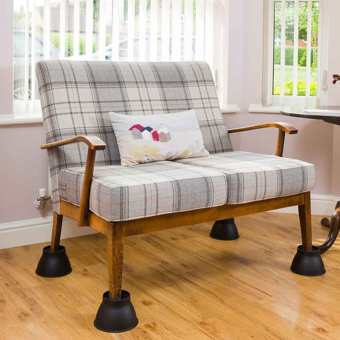 Elephant Feet Furniture Raiser - Pack of 4 in Black