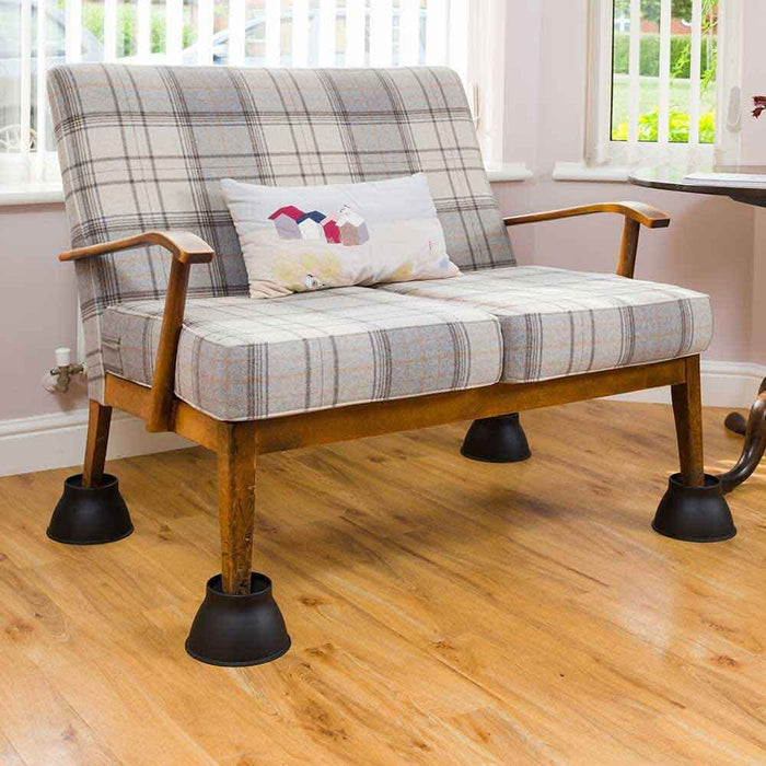 Elephant Feet Furniture Raiser - Pack of 4 in Black