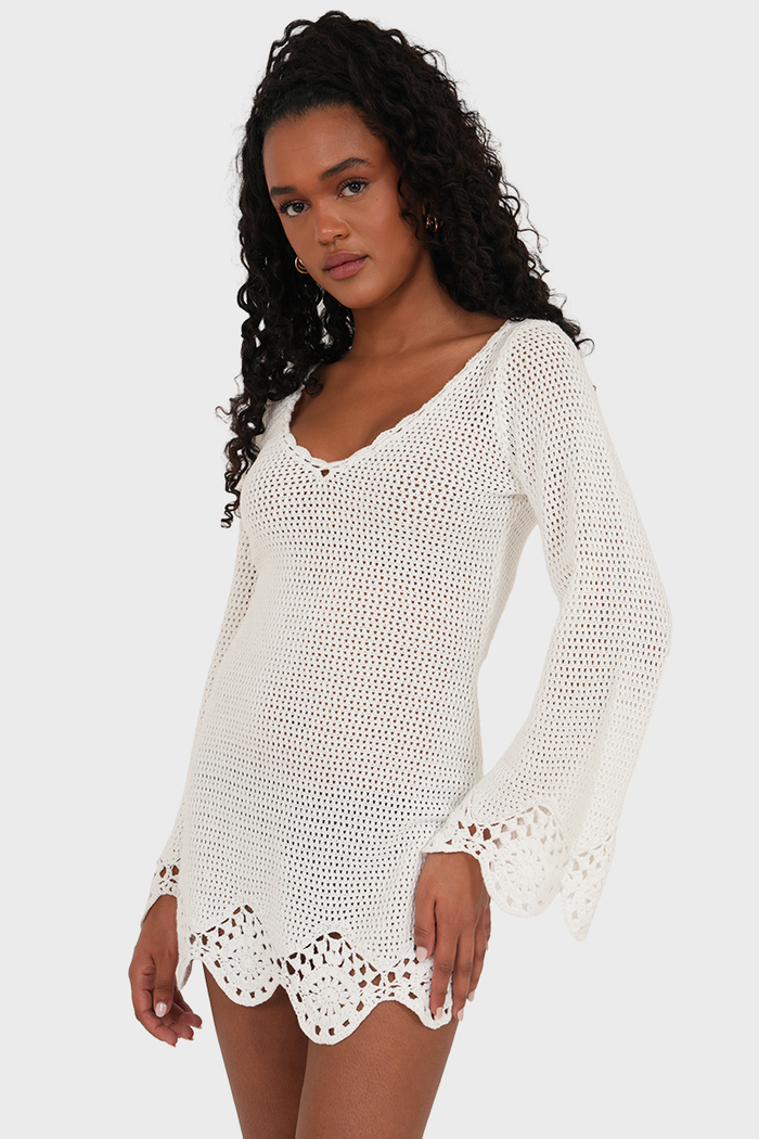 "Ella” dress white