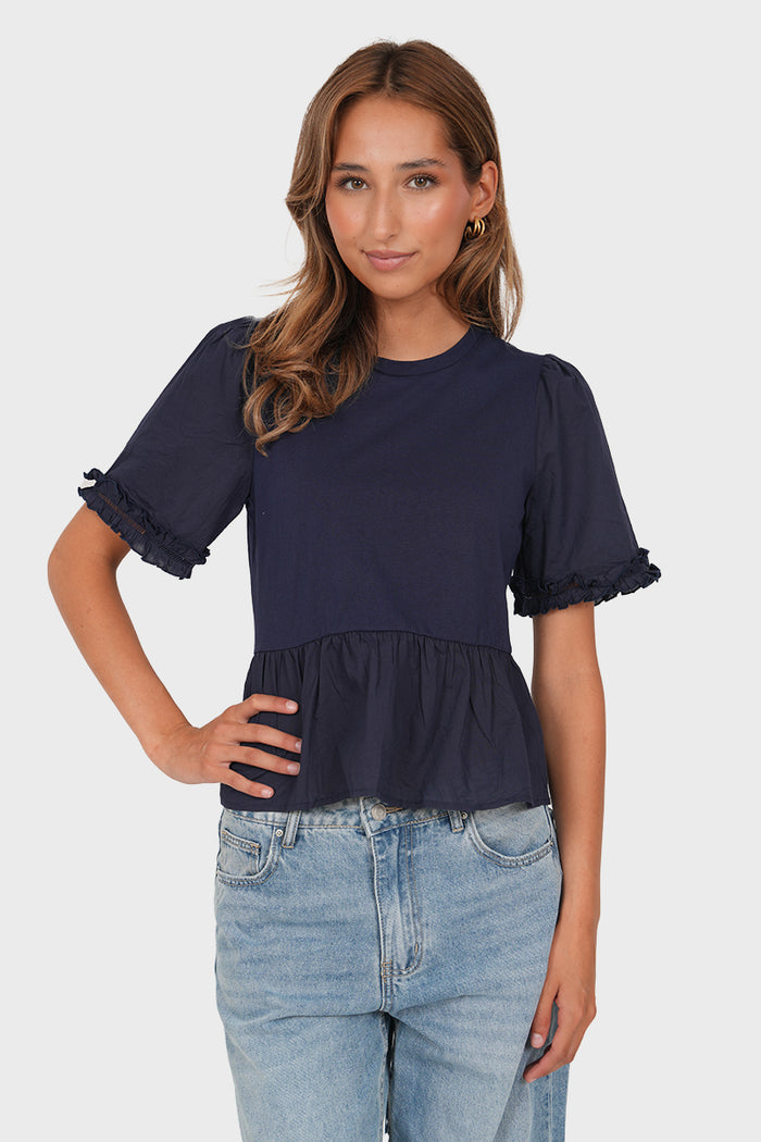"Emilia" blouse navy