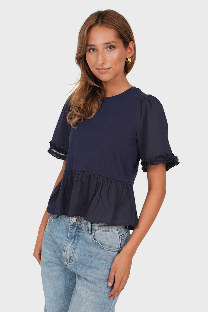 "Emilia" blouse navy