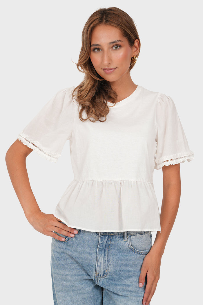 "Emilia" blouse white