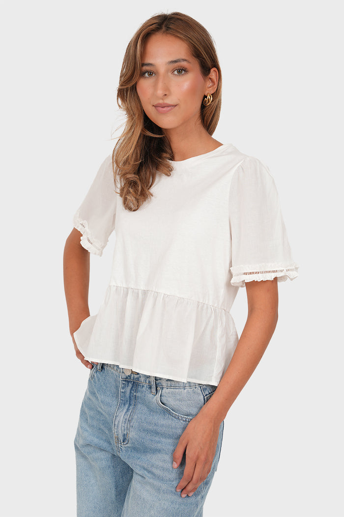 "Emilia" blouse white