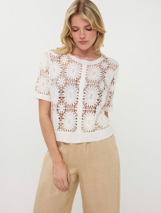 ESQUALO Cardigan crochet