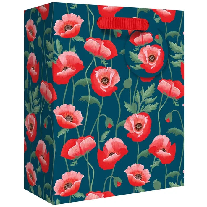 Euro Tote - Medium - Pretty Poppies - Retail-6 count
