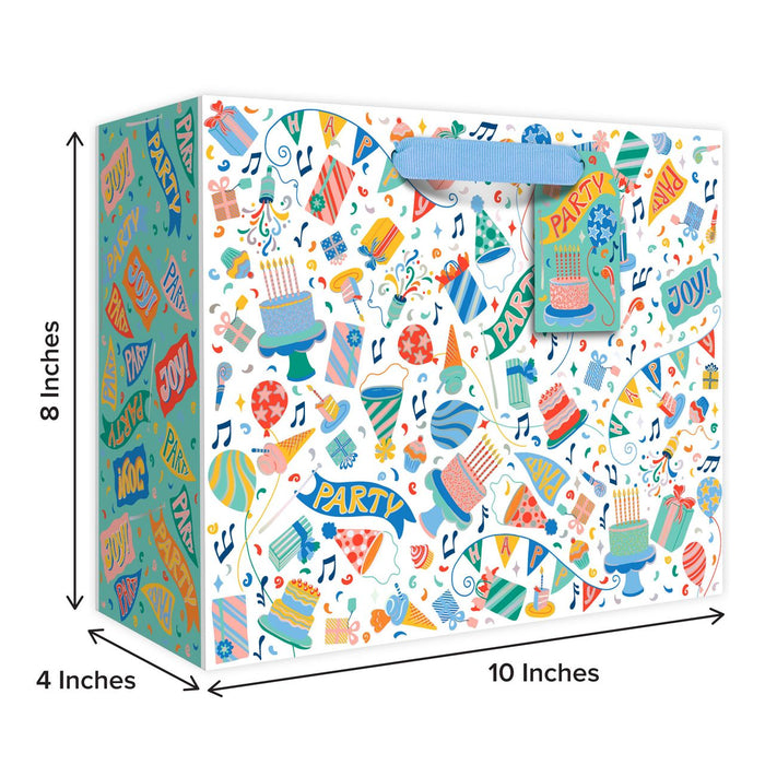Euro Tote With Tissue - Medium - Let’s Party