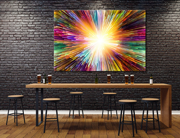 Explosion Abstract Canvas Print #1086
