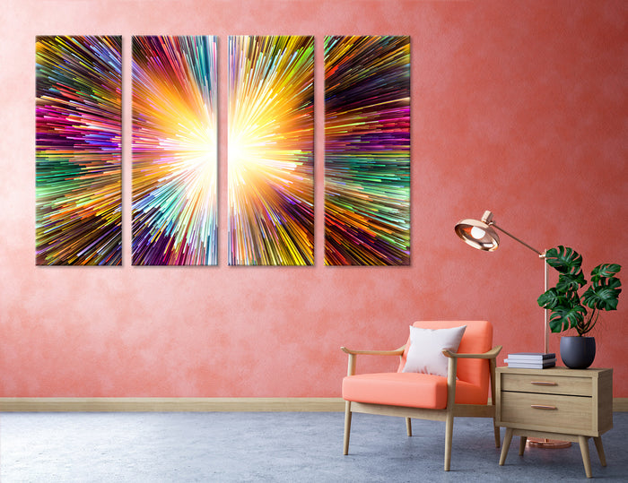 Explosion Abstract Canvas Print #1086