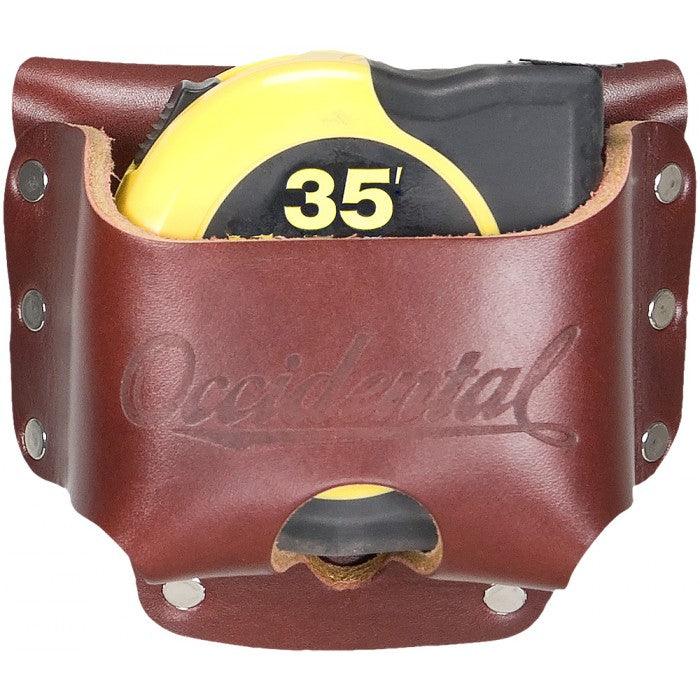 Occidental Leather extra large tape measure holster in tan leather