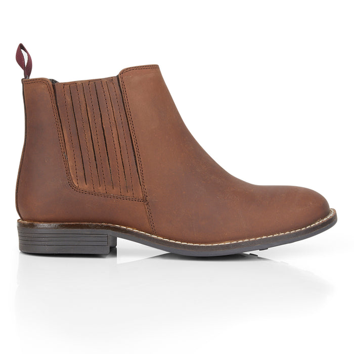 Faith Leather Chelsea Boots - Brown