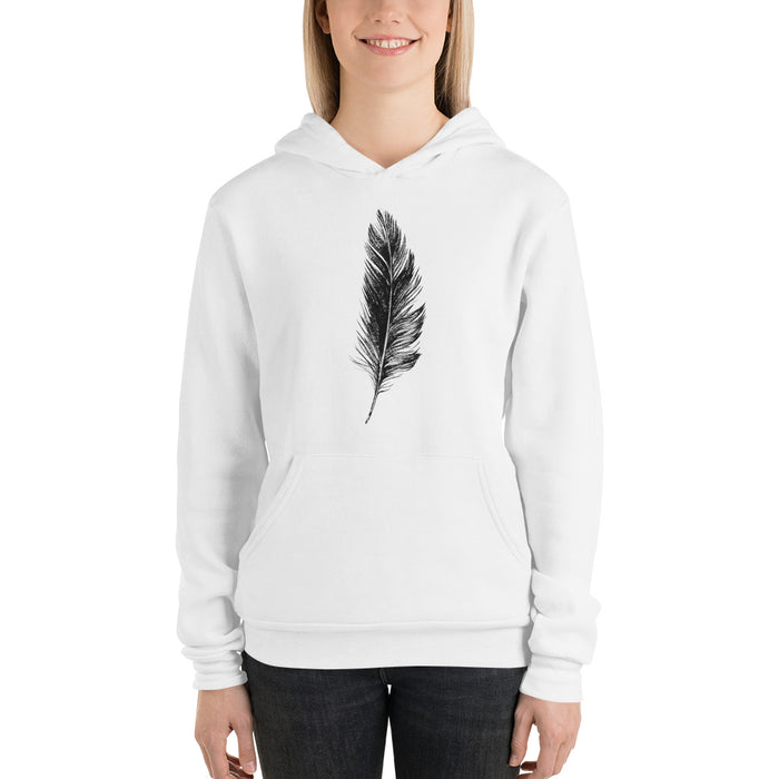 Falling Feather Graphic Hoodie - Bloom Seventy Seven