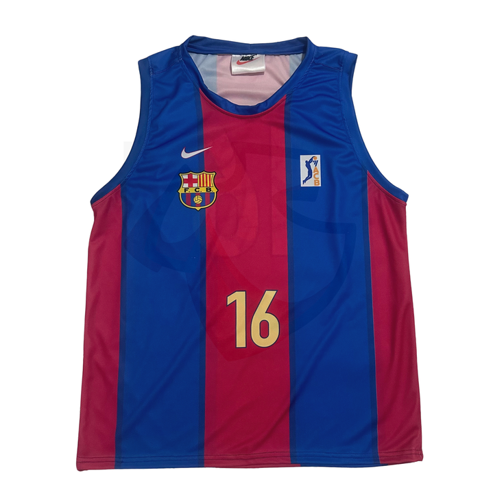 FC Barcelona Basketball Shirt 1998-2000 Home - Retro Jerseys, Camiseta de baloncesto del FC Barcelona
