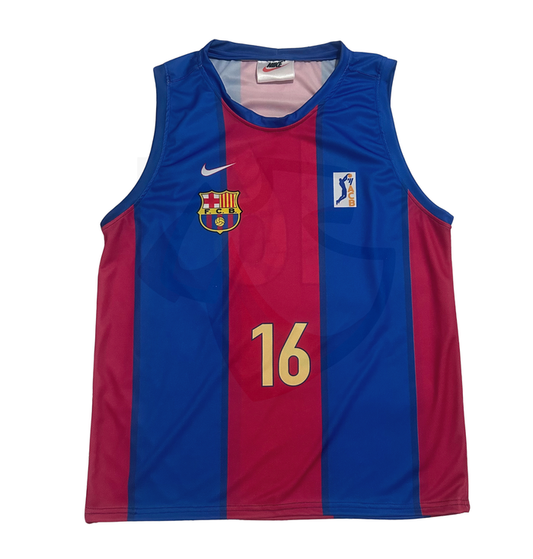 FC Barcelona Basketball Shirt 1998-2000 Home - Retro Jerseys, Camiseta de baloncesto del FC Barcelona