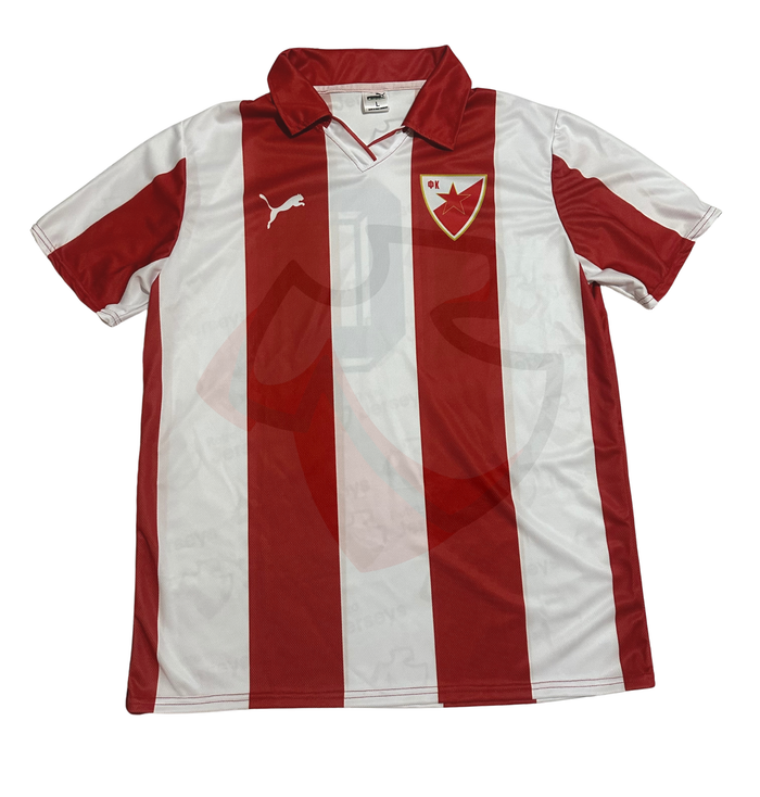 FC Red Star 1990-1991 Home - Retro Jerseys, FK Crvena Zvezda , Red Star Retro