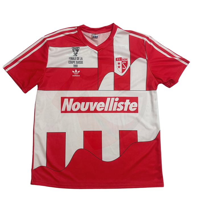 FC Sion Shirt 1991 Cup Final - Retro Jerseys, FC Sion Trikot, FC Sion Retro