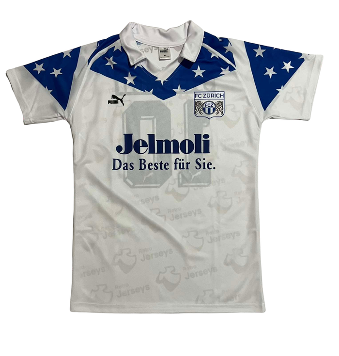 FC Zürich Shirt 1988-1991 Home - Retro Jerseys, FC Zürich Trikot, FC Zürich Retro