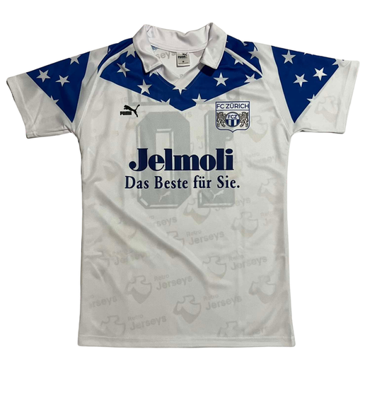 FC Zürich Shirt 1988-1991 Home - Retro Jerseys, FC Zürich Trikot, FC Zürich Retro