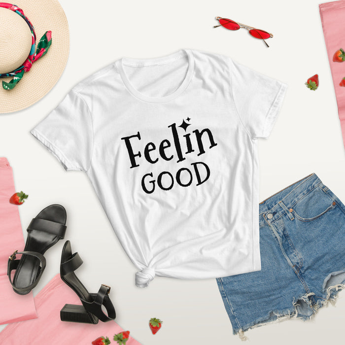 Feelin Good - Women's Short Sleeve Graphic Tee - Bloom Seventy Seven