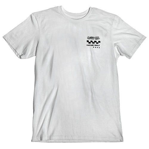 Fasthouse x 805 Purpose short sleeve tee in light gray, front view, big and tall sizing