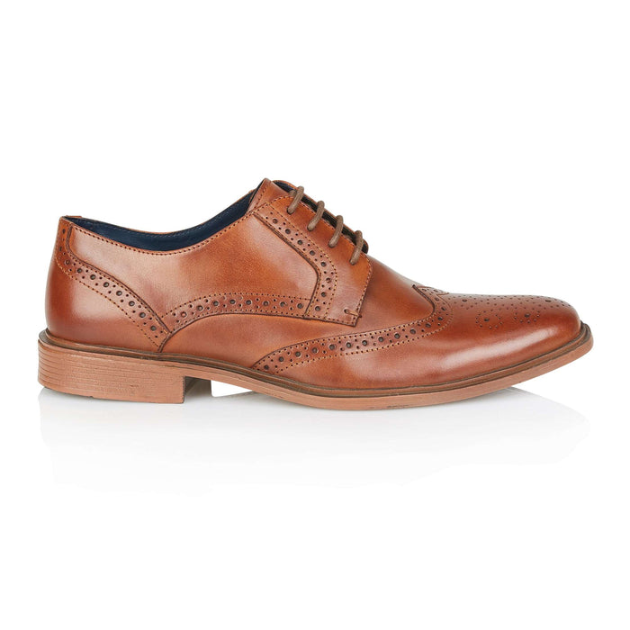 Field Leather Brogue Shoes - Tan