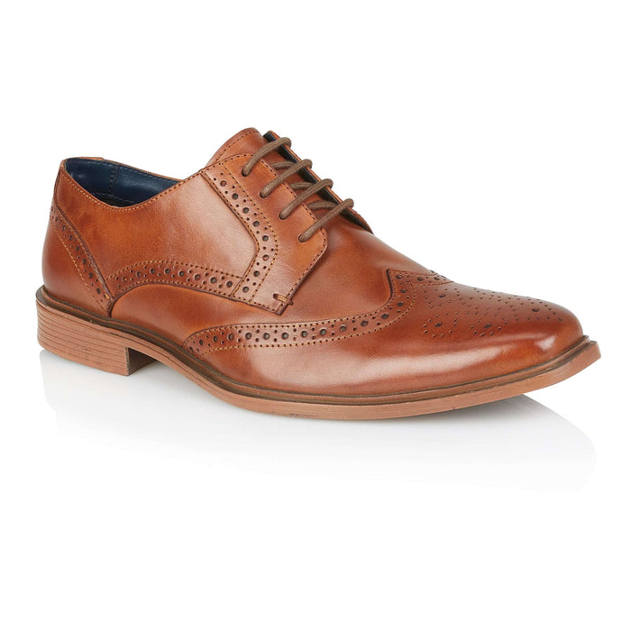 Field Leather Brogue Shoes - Tan