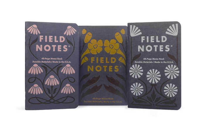 Field Notes Fall Flowers – Ruled 3-Pack
