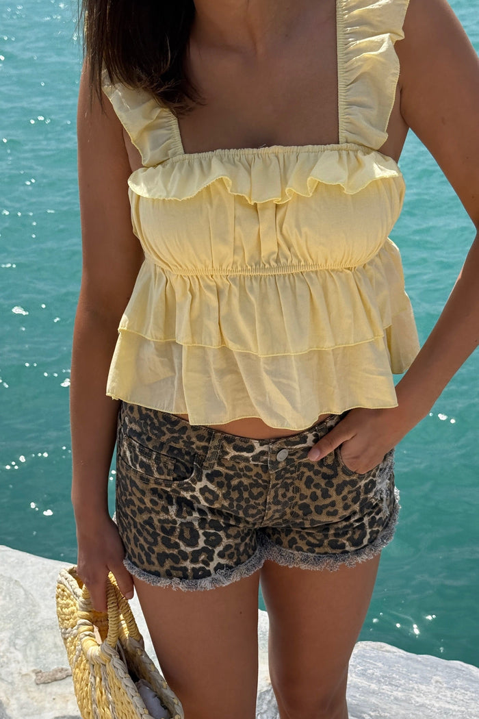 "Filou" top yellow