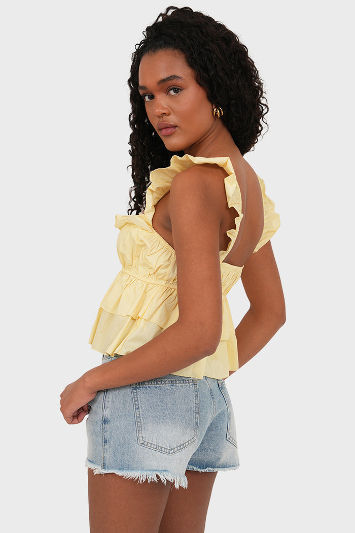"Filou" top yellow