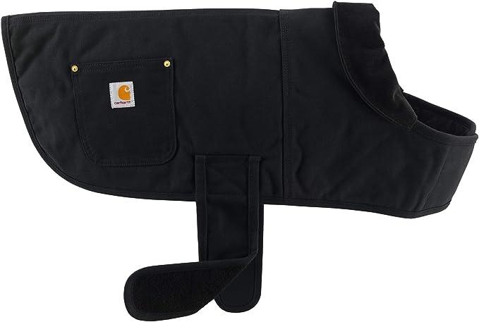 Carhartt firm duck insulated dog chore coat in black