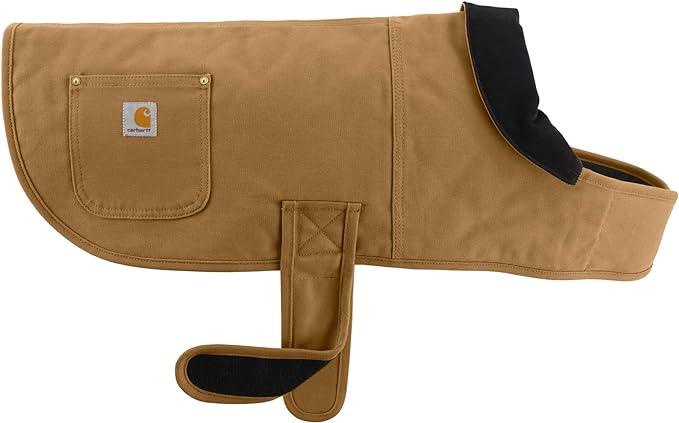 Carhartt firm duck insulated dog chore coat in Carhartt brown