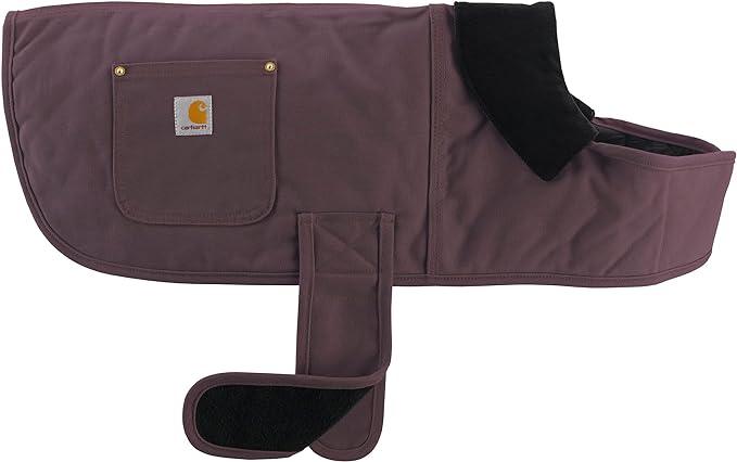 Carhartt firm duck insulated dog chore coat in wine