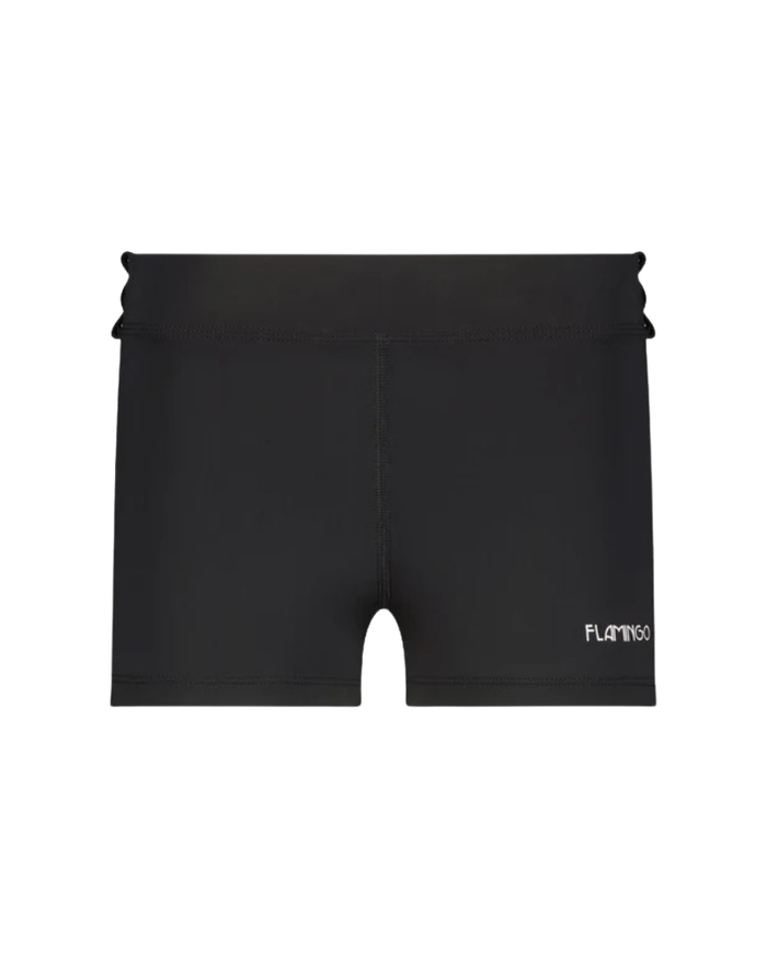 Flamingo 26FL02ZBK/PRL Black/Purple 2 Piece Teen's Bathing Suit Tank with Shorts Myselflingerie.com