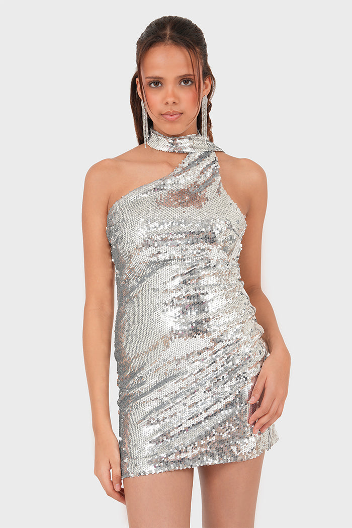 "Flare" dress silver