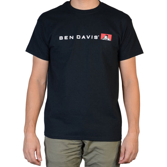 Ben Davis Flatline short-sleeve graphic t-shirt in black, available in big and tall sizes