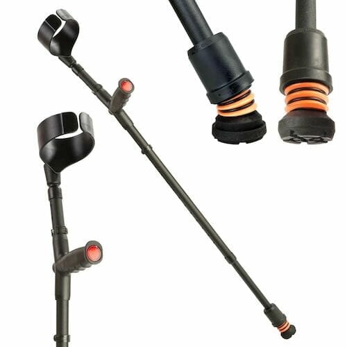 Flexyfoot Soft Grip Double Adjustable Crutch