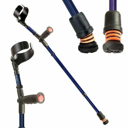 Flexyfoot Soft Grip Double Adjustable Crutch