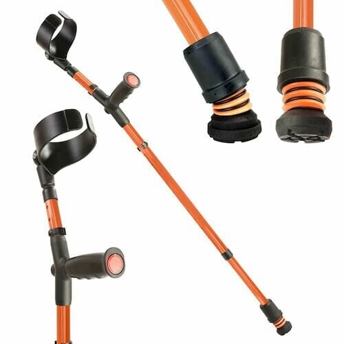 Flexyfoot Soft Grip Double Adjustable Crutch