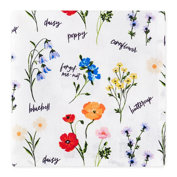 Floral Notes Printed Napkin Set