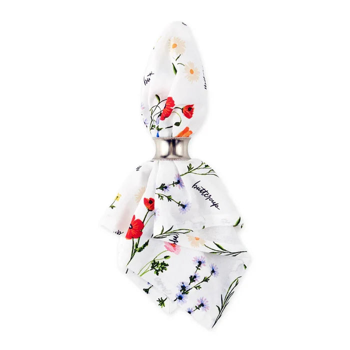 Floral Notes Printed Napkin Set