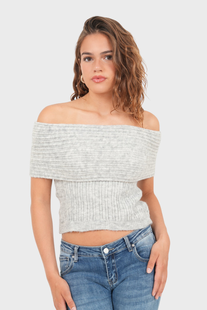 "Flore" top grey