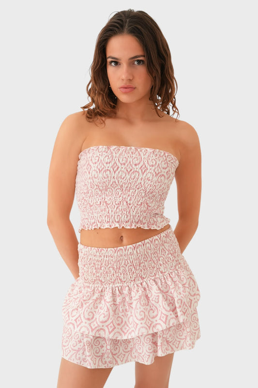 "Florence" tube top pink