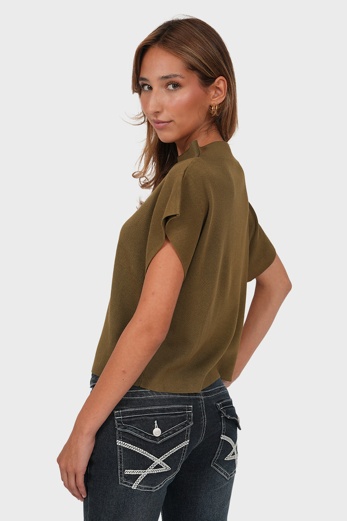 "Florine” sweater khaki