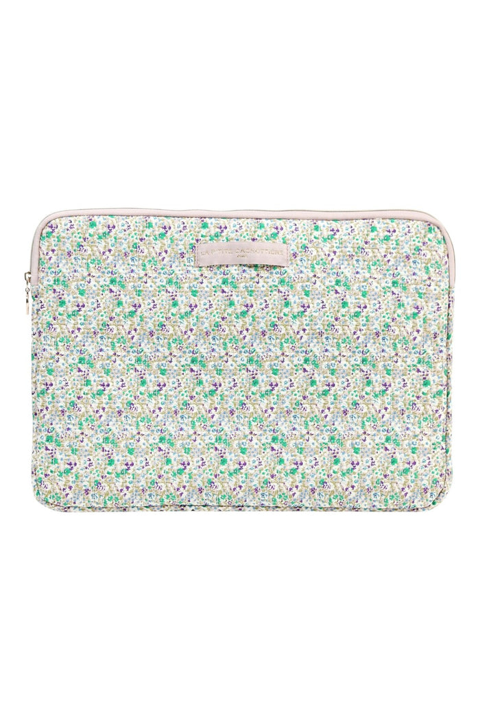 "Flower" laptop case green