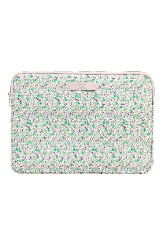 "Flower" laptop case green