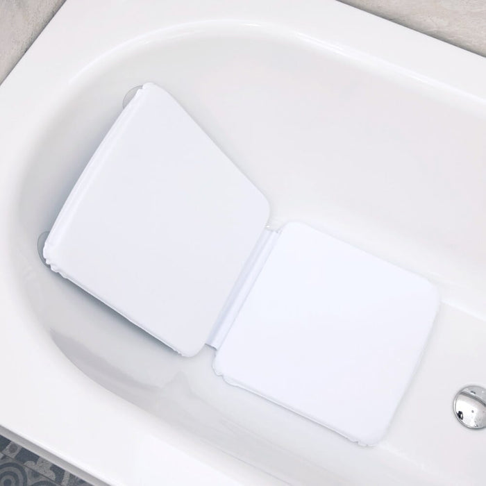 Foam Padded Bath Cushion cushion on a seat or chair, demonstrating added comfort and pressure relief.
