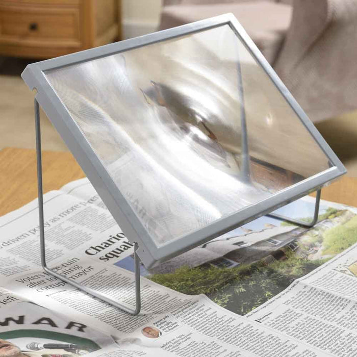Alternative view of Folding A4 Magnifier and Stand, showing different angle or usage.